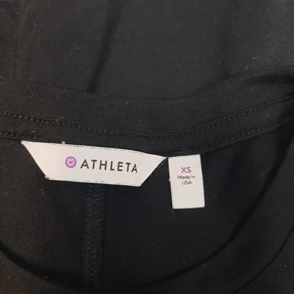 Athleta Black Muscle Tank Side‎ Cut Out Size XS Women's Yoga Top - Picture 6 of 8